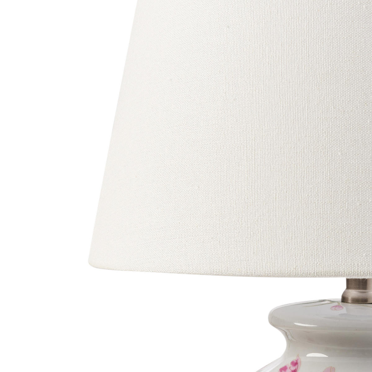 TISCHLAMPE Weiß Acrosso - Blau/Pink, Keramik (32/32/56cm) - Beliani