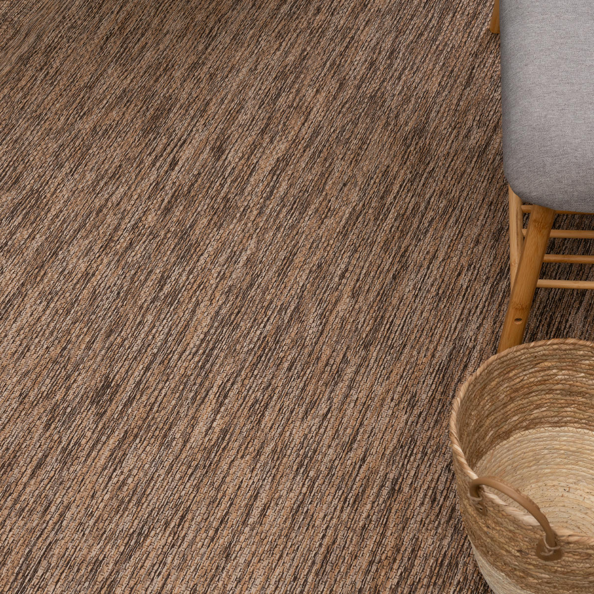 OUTDOORTEPPICH 160/160 cm Roma 272 - Braun, Textil (160/160cm) - Paco Home