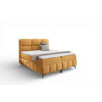 BOXBETT Charlie Premium - Gelb, Holzwerkstoff/Textil (200/200cm) - Fun Möbel