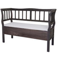 SITZBANK STAUFACH SHABBY-LOOK Grau, Braun - Braun/Grau, Holz (119/85/40cm) - MCW
