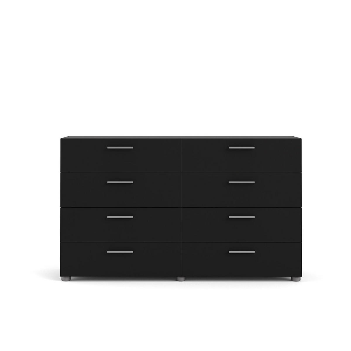 KOMMODE Schwarz - Schwarz, Holzwerkstoff (140/82/40cm) - ebuy24