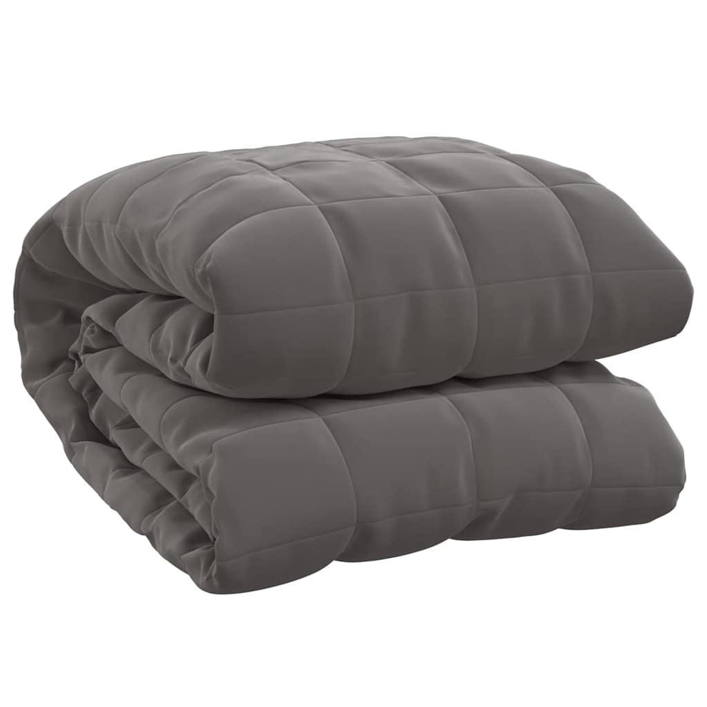 GEWICHTSDECKE Grau 155/220 Cm 11 Kg Stoff - Grau, Textil (150/220cm) - vidaXL