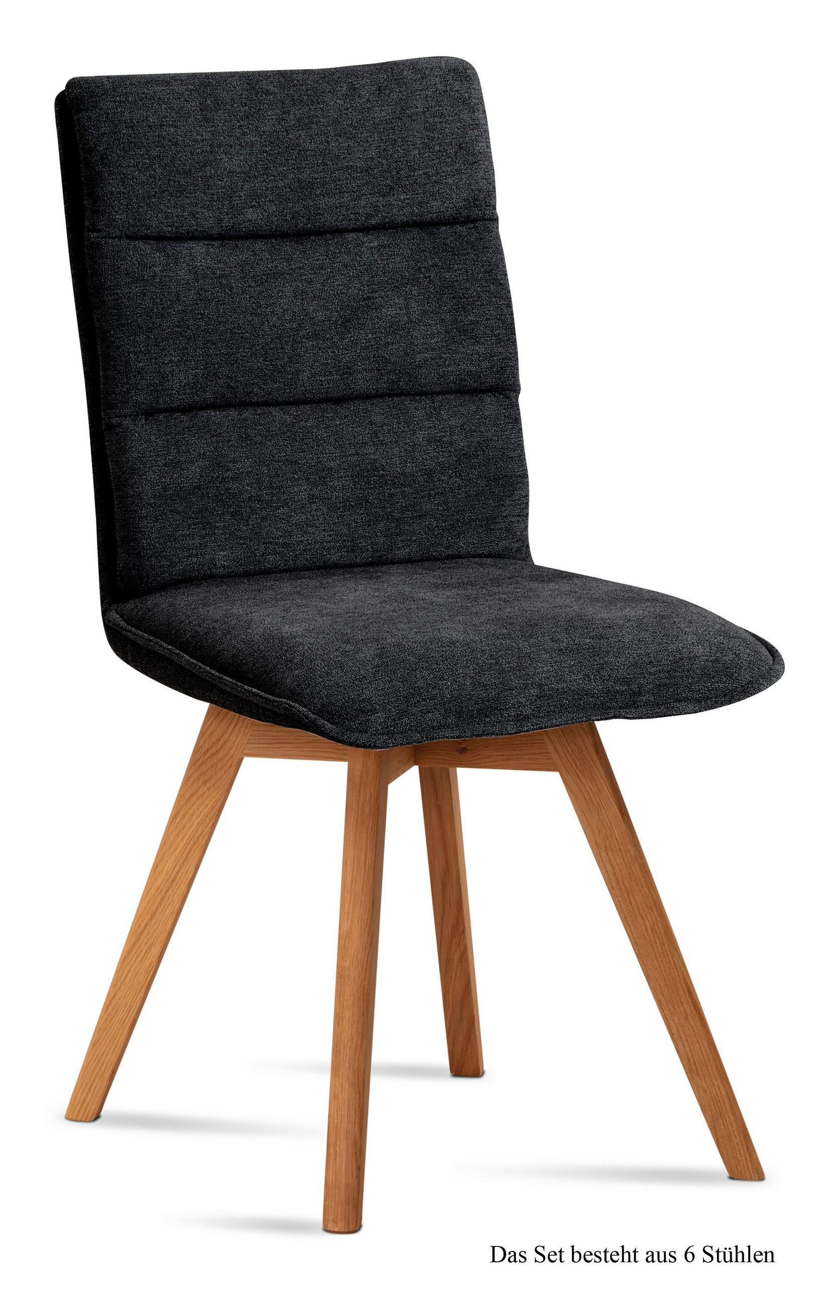 ESSZIMMERSTUHL (6er-Set) Dobra 47x92x60 Eiche geölt/Anthrazit - Eichefarben/Anthrazit, Kunststoff (60/92/47cm) - 58aufmkessel