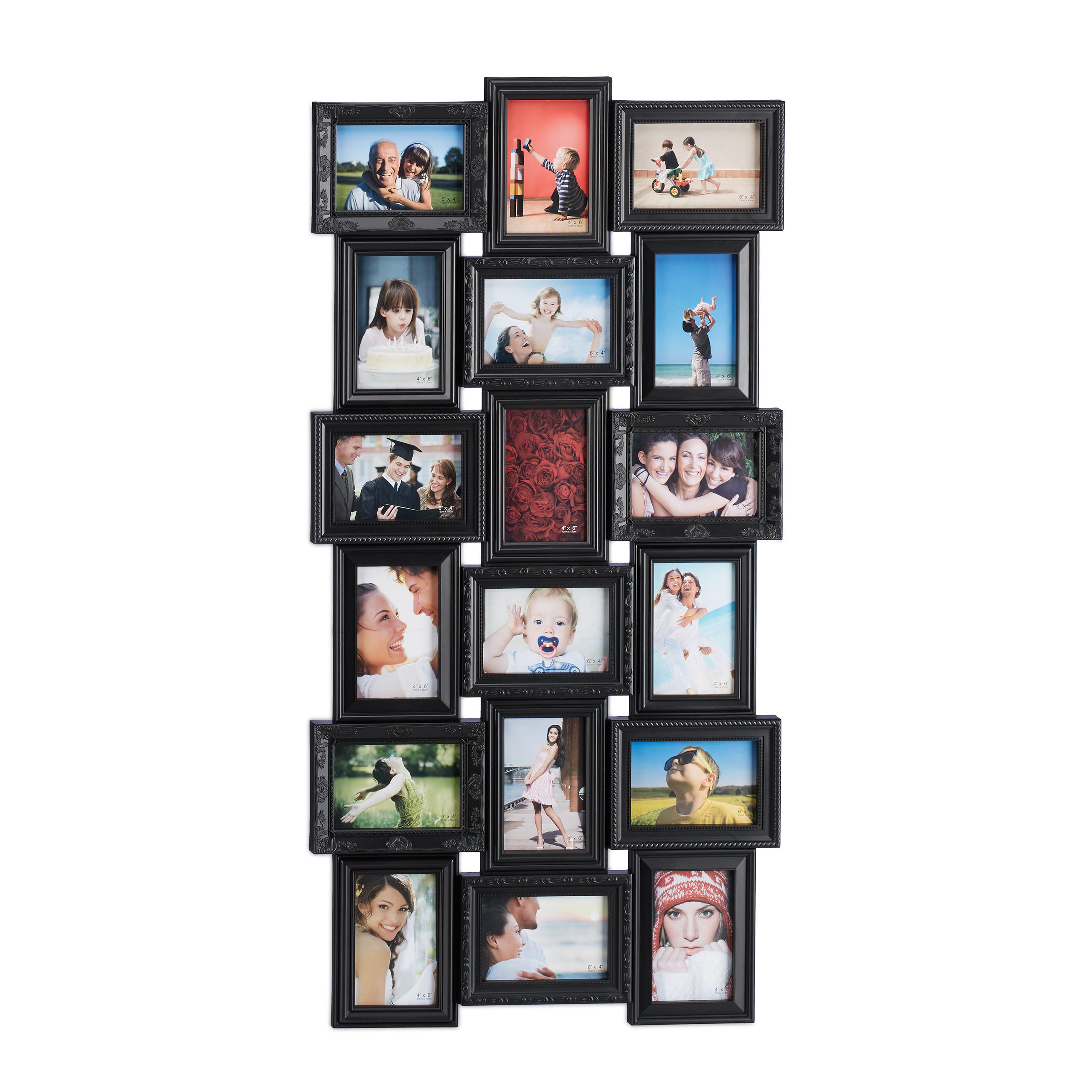 RAMĂ FOTO Negru pentru 18 fotografii