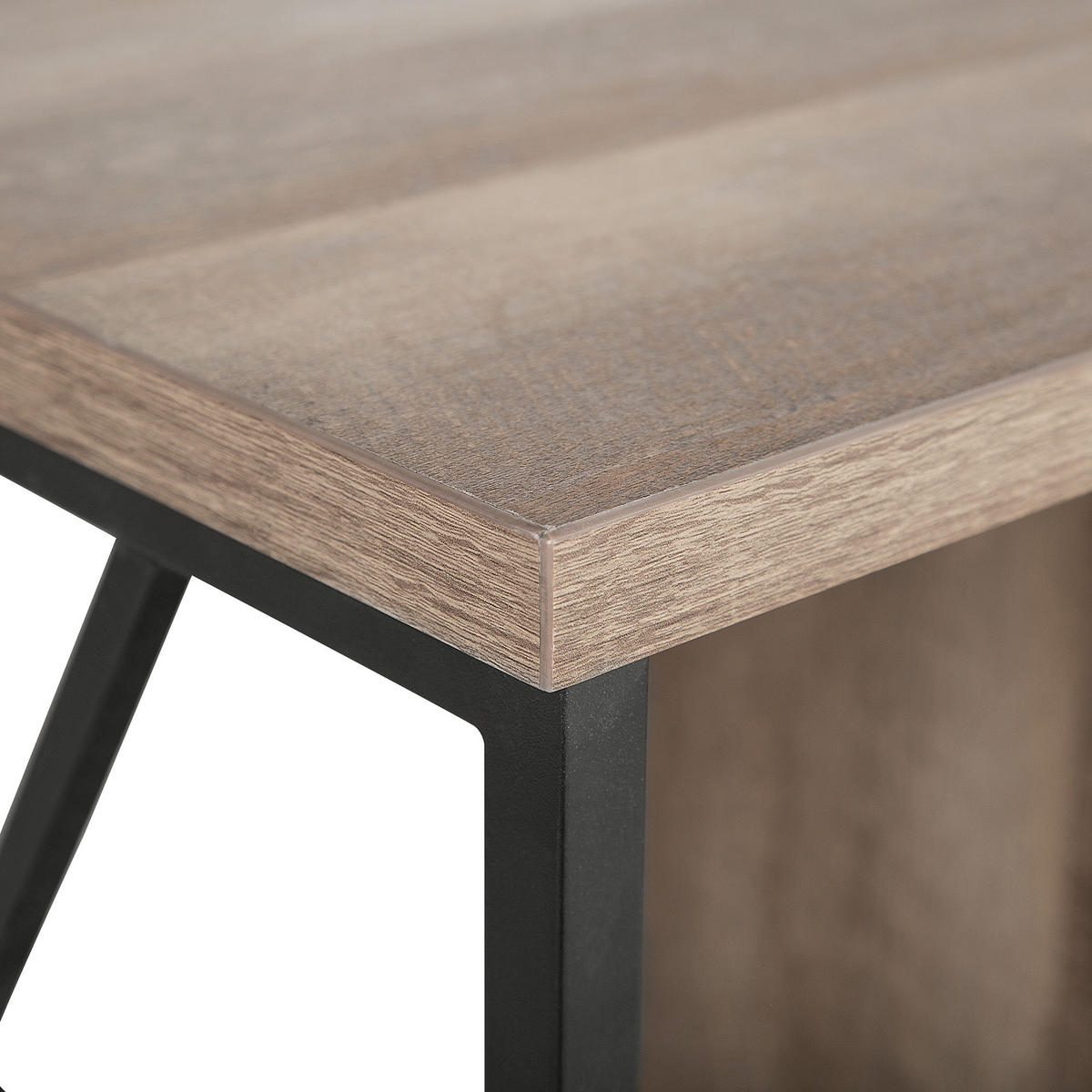 TV-MÖBEL Dunkelbraun, Schwarz FORRES 40/140/60 cm - Dunkelbraun, Holzwerkstoff (140/60/40cm) - Beliani