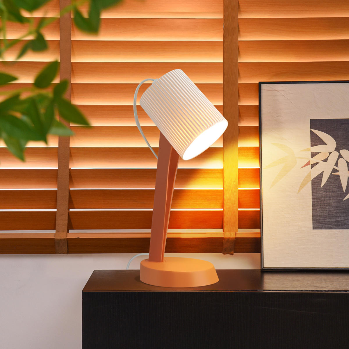 TISCHLEUCHTE Nauman (2er-Set) - Orange, Kunststoff (37.4/14/19.5cm) - Nettlife