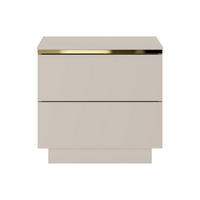 NACHTTISCH - 50 cm x 36.8 cm - Holz, Platte - Beige - VUKIA - Beige, Holz (50/50/36.8cm) - Vente-Unique