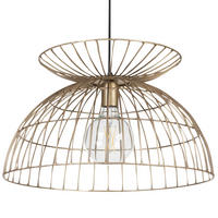 HÄNGELEUCHTE Mahanadi 50/50/141 cm - Messingfarben, Metall (50/50/141cm) - Beliani