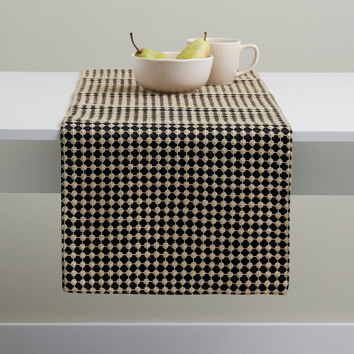 TISCHLÄUFER Antor - Braun, Textil (180/35/1cm) - home&you