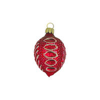 CHRISTBAUMSCHMUCK Kleine Frucht ochsenblut matt 5 cm - Multicolor, Metall (0.1/5/0.1cm)