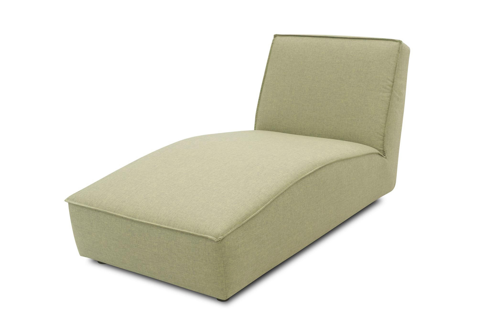 GARTENLOUNGE-LIEGE Brunhilda 76x82x171 mit Outdoorbezug in grün - Grün, Kunststoff (171/82/76cm) - 58aufmkessel