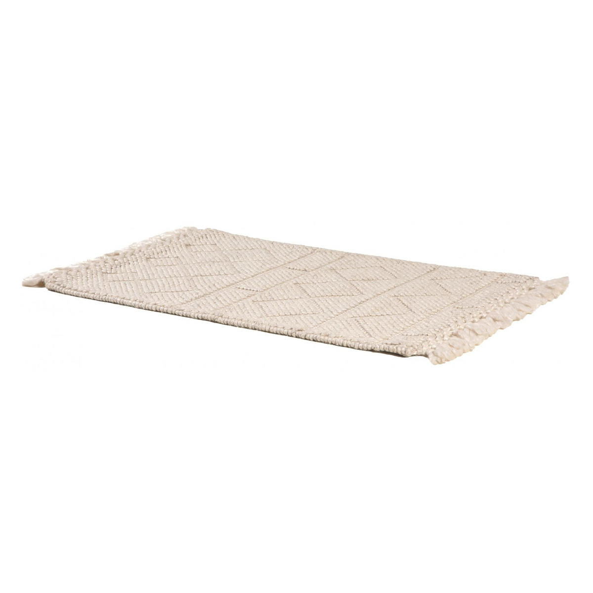 OUTDOOR-TEPPICH Soan schneeweiß 60 x 90 cm - Weiß, Textil (60/90cm) - Vivaraise