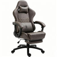 GAMING-STUHL Ergonomisch Verstellbarer 90°-170° Für Homeoffice/Gaming - Braun, Leder (60/115/60cm)