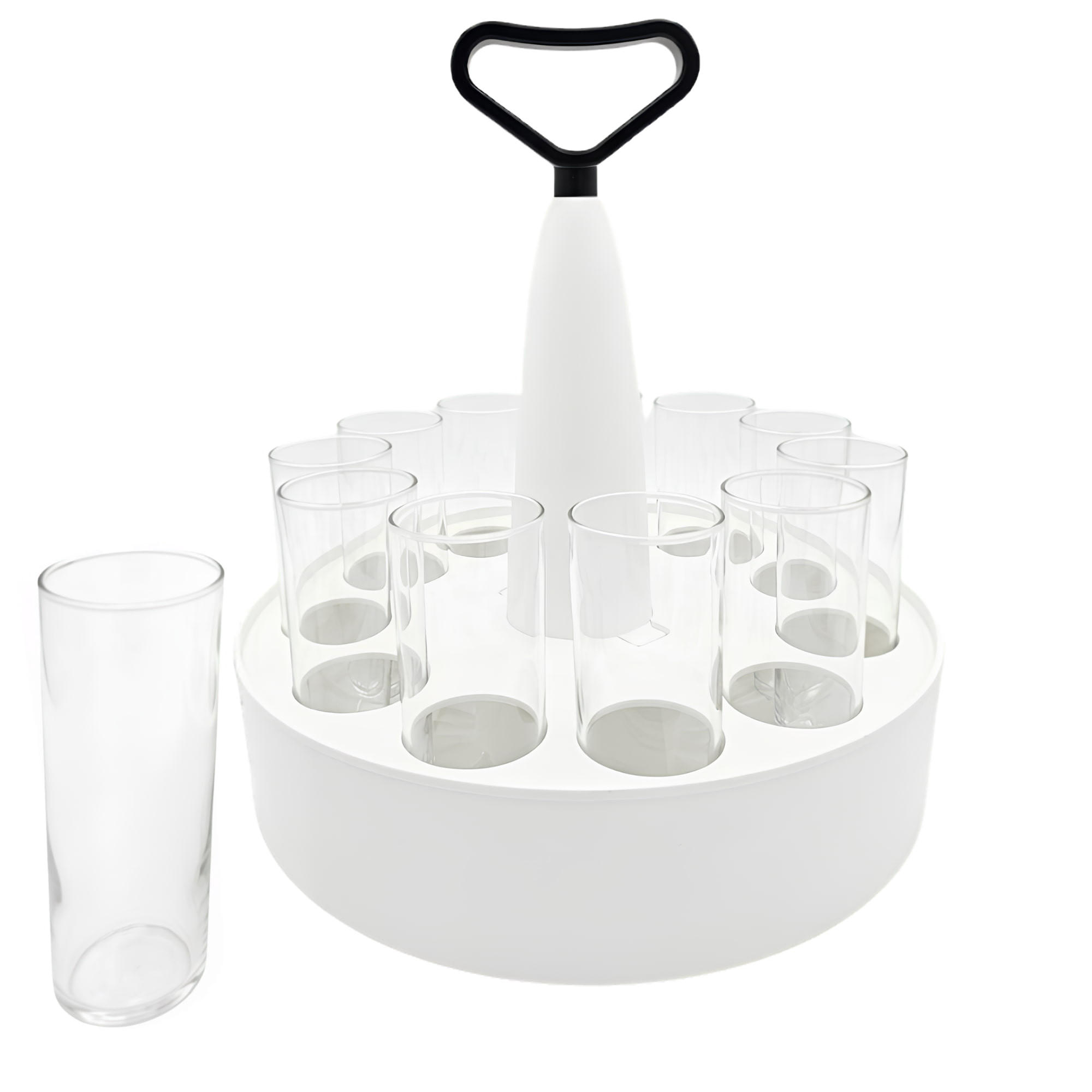 KÖLSCHKRANZ-SET MIT GLÄSERN transparent 0,2 l 12er Set - Transparent, Glas/Kunststoff (0.2L) - LUXENTU