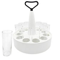 KÖLSCHKRANZ-SET MIT GLÄSERN transparent 0,2 l 12er Set - Transparent, Glas/Kunststoff (0.2L) - LUXENTU