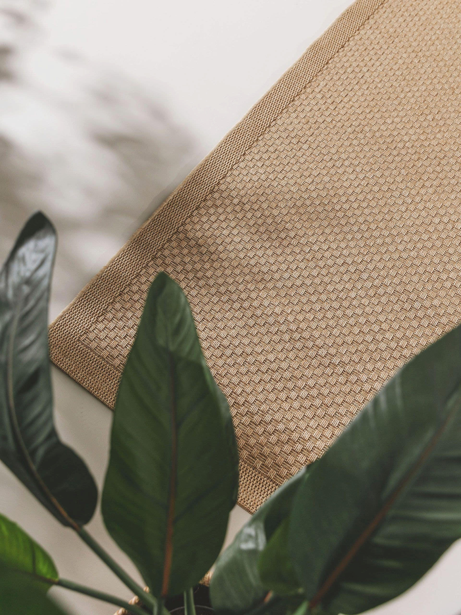 Thumbnail - benuta Nest Outdoorläufer, Beige, Textil, Beton Optik, Rechteckig, 80x240 cm, Oeko-Tex® Standard 100, wasserabweisend, T...