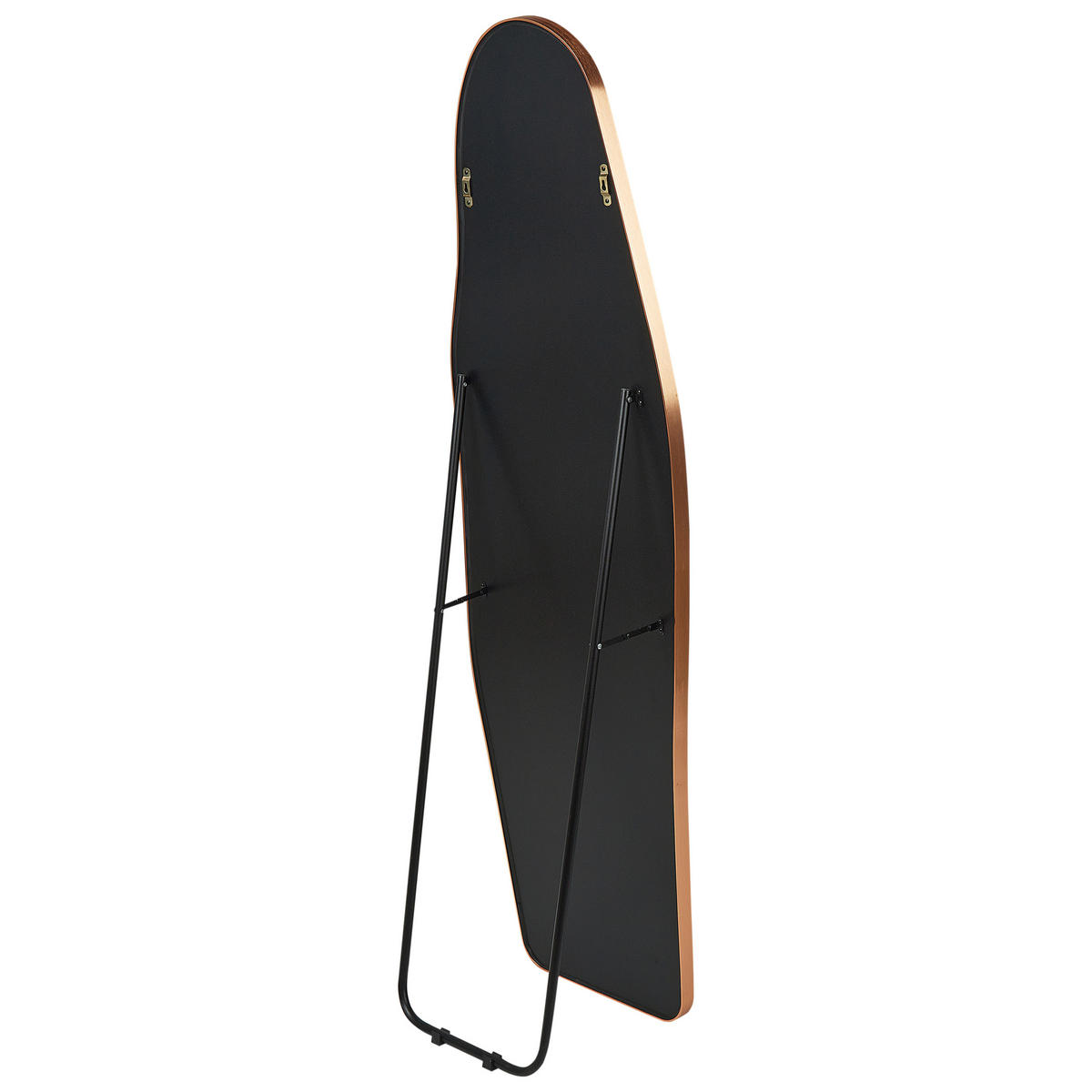 OGLINDĂ PE SUPORT 160 cm metal aurie Larche - auriu, metal (50/160/3cm) - Beliani