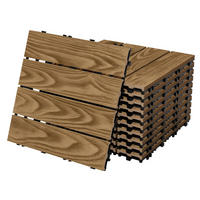TERRASSENFLIESE Teak 22 Stück - Alteiche, Holzwerkstoff (30/30/2.1cm) - ML-DESIGN