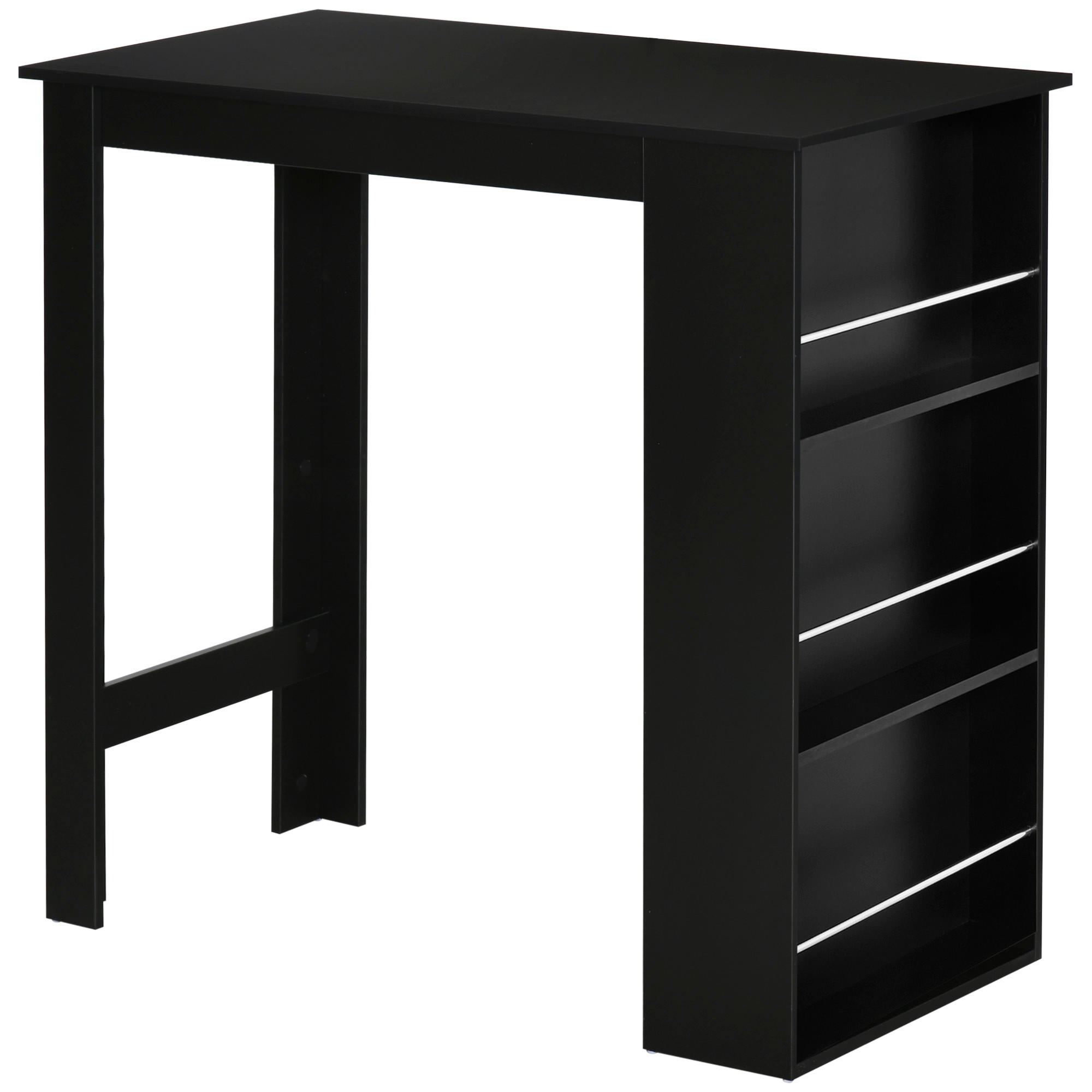 BARTISCH Schwarz 1 Stück - Schwarz, Kunststoff (112/57/106cm) - GiPP