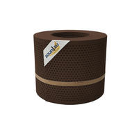 SICHTSCHUTZSTREIFEN PP Premium Gelocht 20 Prozent Streifen Braun 26m - Braun, Kunststoff (2600/19cm) - ZAUN|ZU