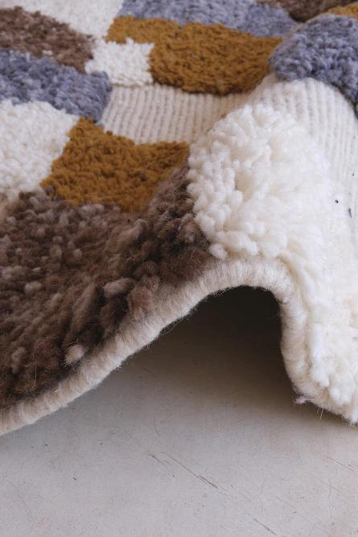 BERBERTEPPICH aus Marokko aus reiner Wolle bruin - Braun, Naturmaterialien (327/455cm) - AFK Living