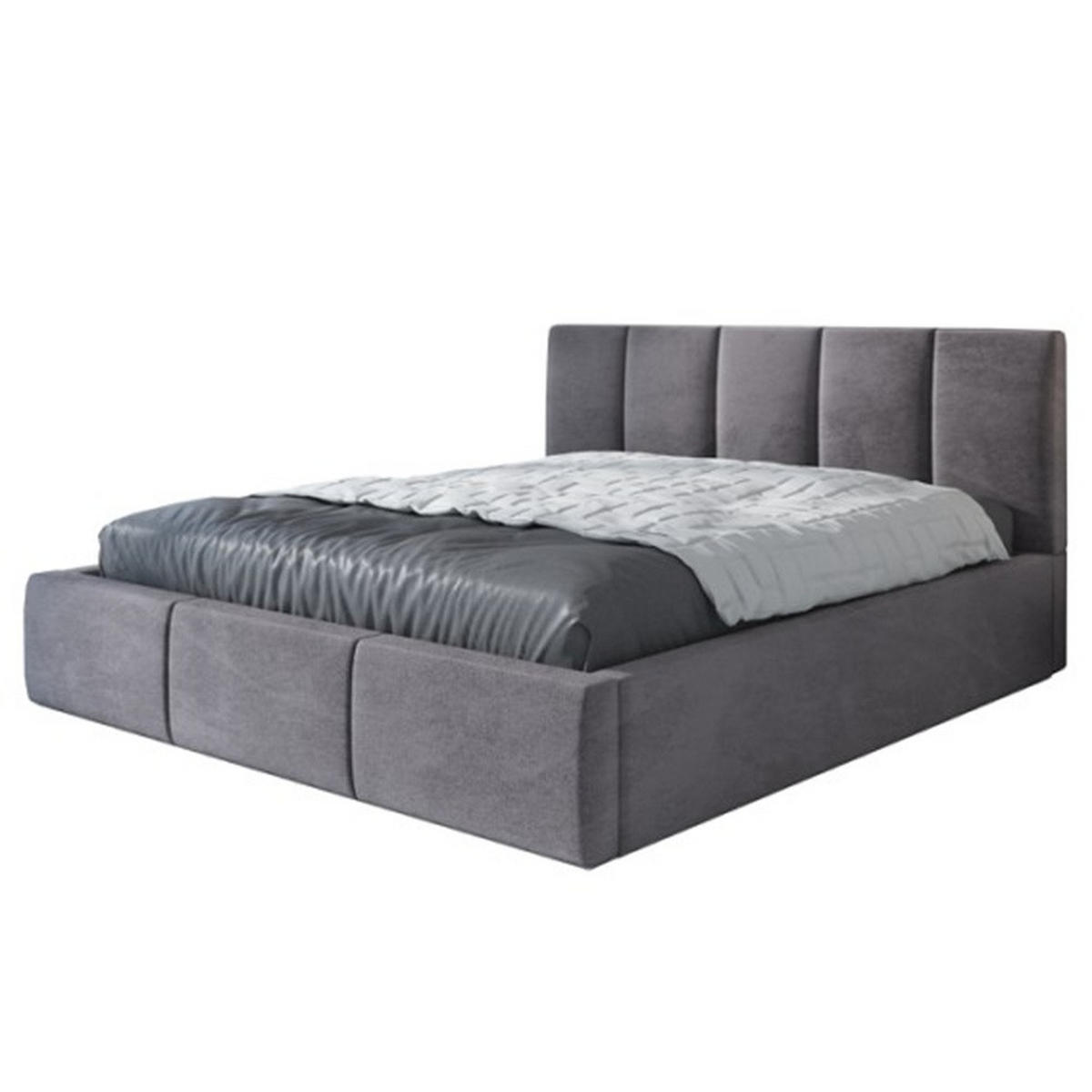 POLSTERBETT KENET 180x200 Grau - Grau, Textil (180/200cm) - A&J MöbelLand