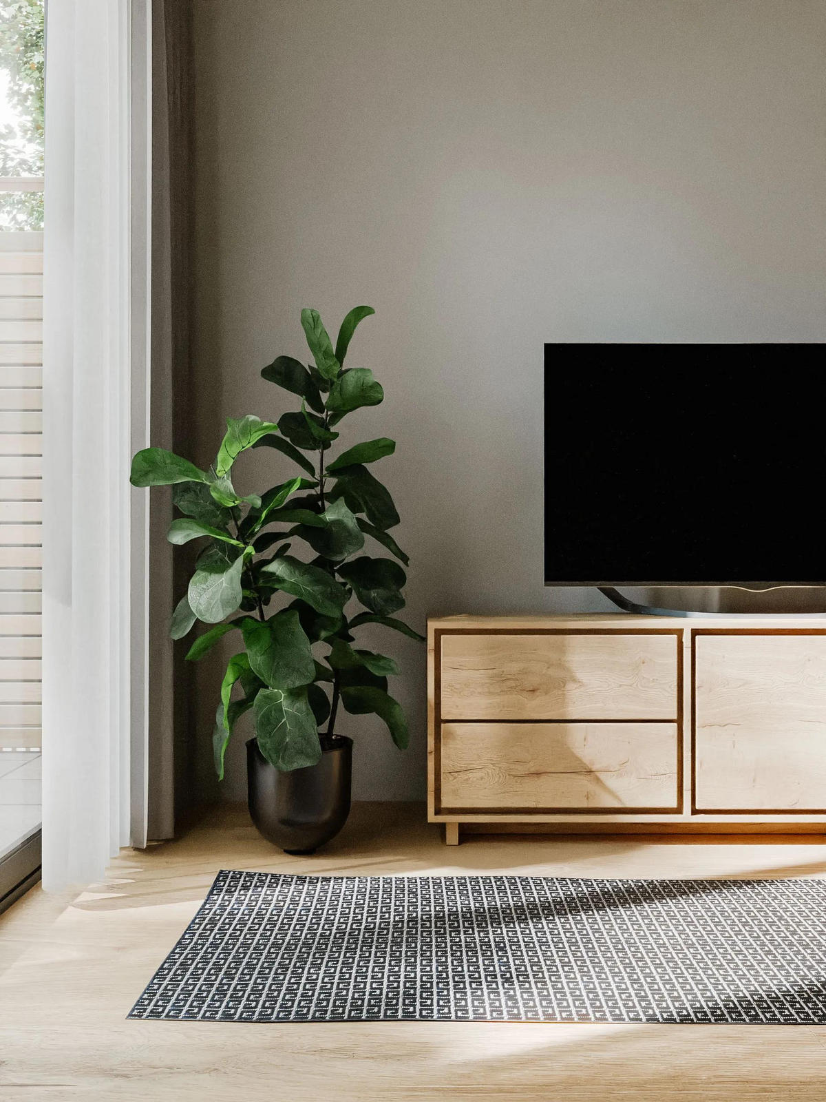 OUTDOORTEPPICH Lou Blau 70x200 cm - Blau, Kunststoff (70/200cm) - benuta