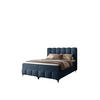 BOXBETT Isabel - Blau, Holzwerkstoff/Textil (160/200cm) - Fun Möbel