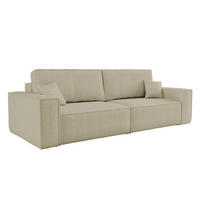 SCHLAFSOFA BEST mit Bettkasten Stoff Quelle Beige - Beige, Holz/Textil (246/83/98cm) - Kaiser Möbel