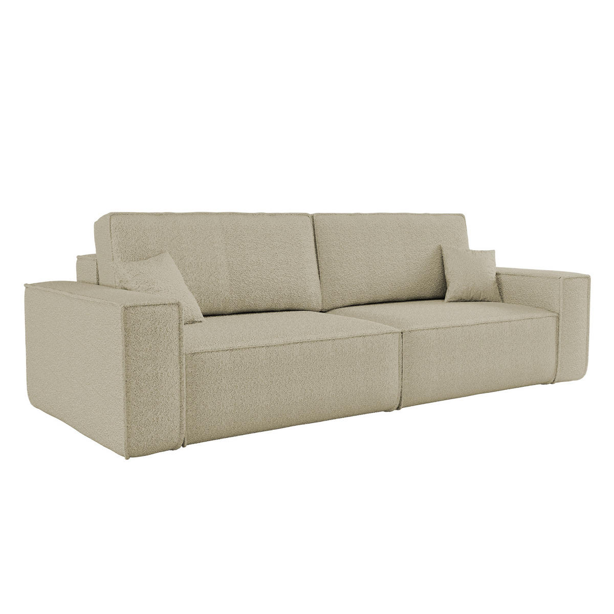 SCHLAFSOFA BEST mit Bettkasten Stoff Quelle Beige - Beige, Holz/Textil (246/83/98cm) - Kaiser Möbel