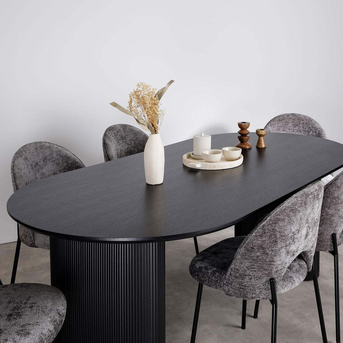 ESSTISCH DONOVAN - Schwarz, Holzwerkstoff (100/200/75cm) - IDIMEX