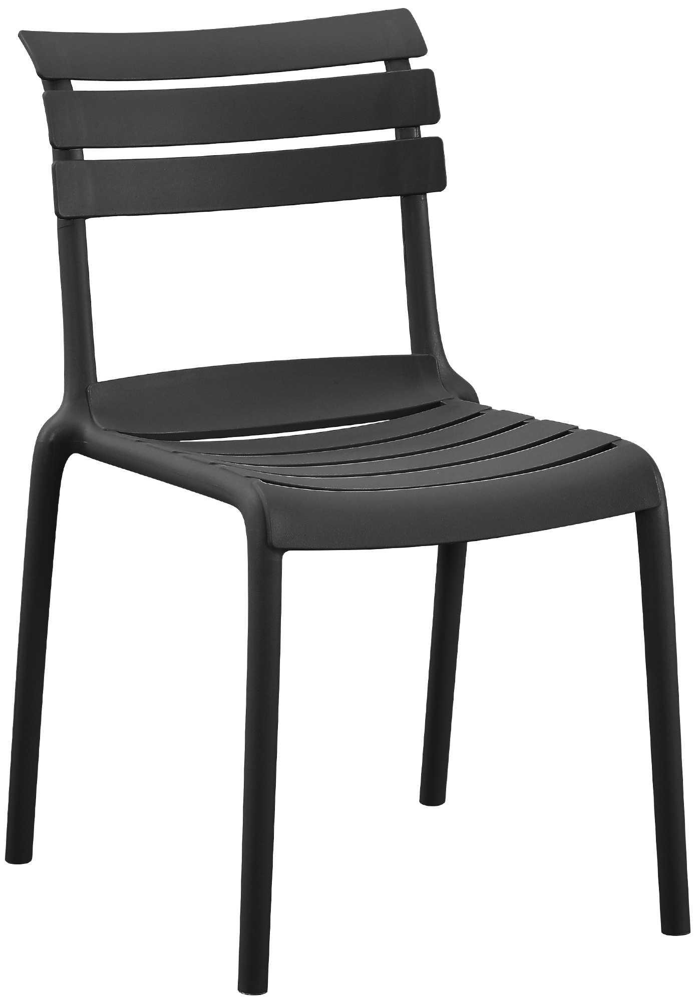 GARTENSTUHL Kunststoff Schwarz - Schwarz, Kunststoff (49/82/59cm) - CLP