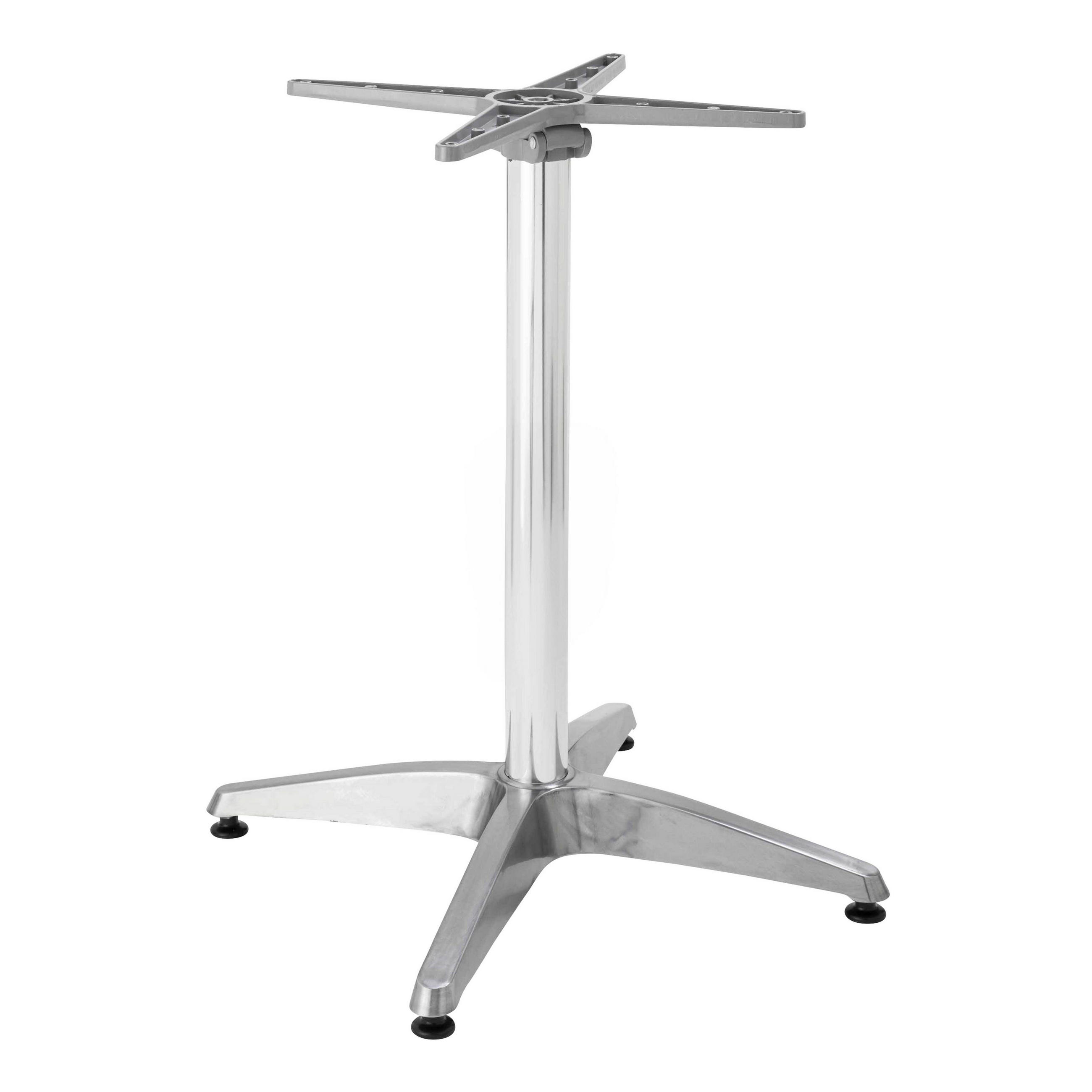 TISCHBEIN, Grau - Grau, Metall (5.8/72/65cm) - Oviala