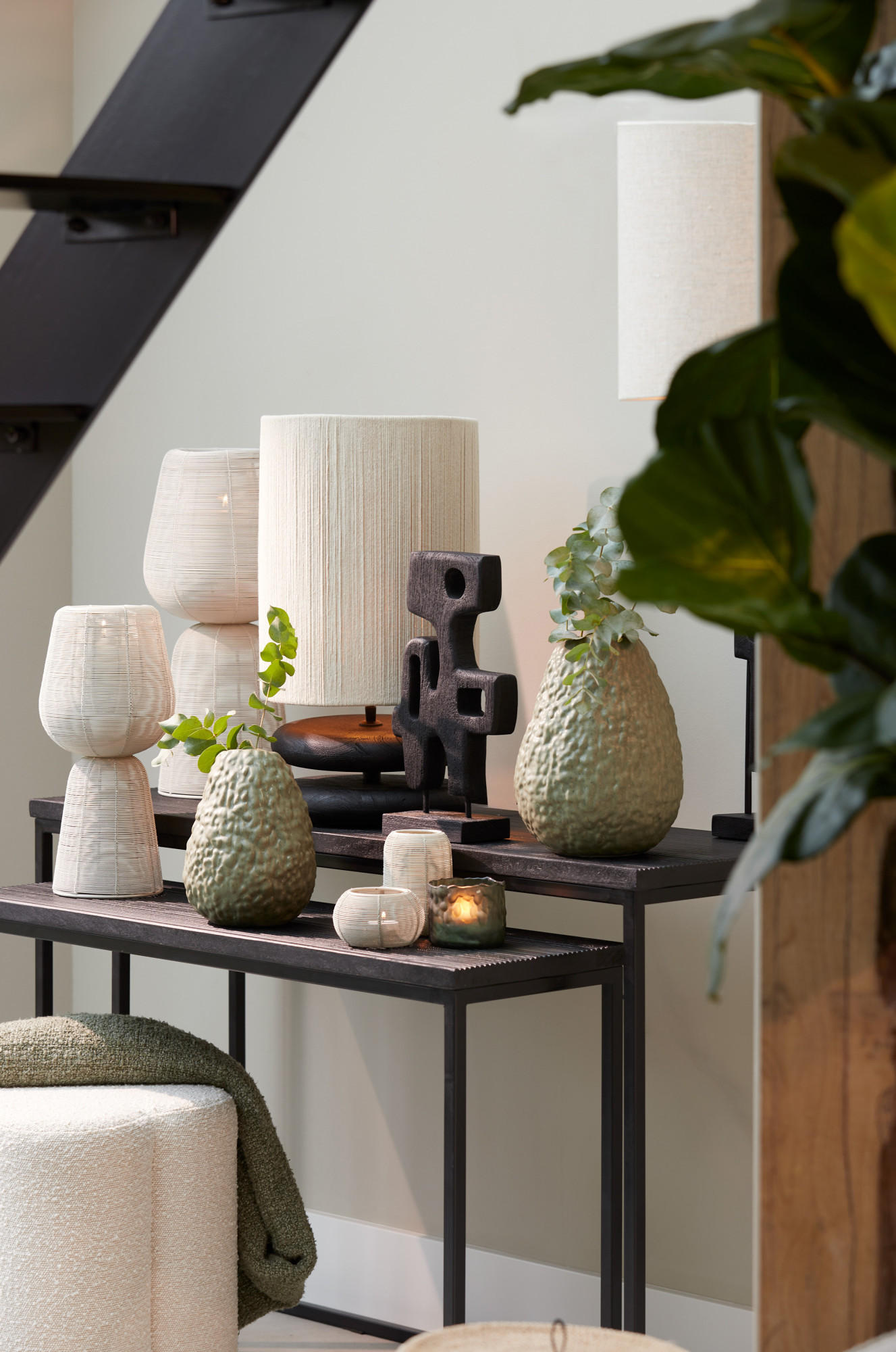 VASE Avocadogrün Ø22,5/29,5 cm - Grün, Keramik (29.5cm) - Light & Living