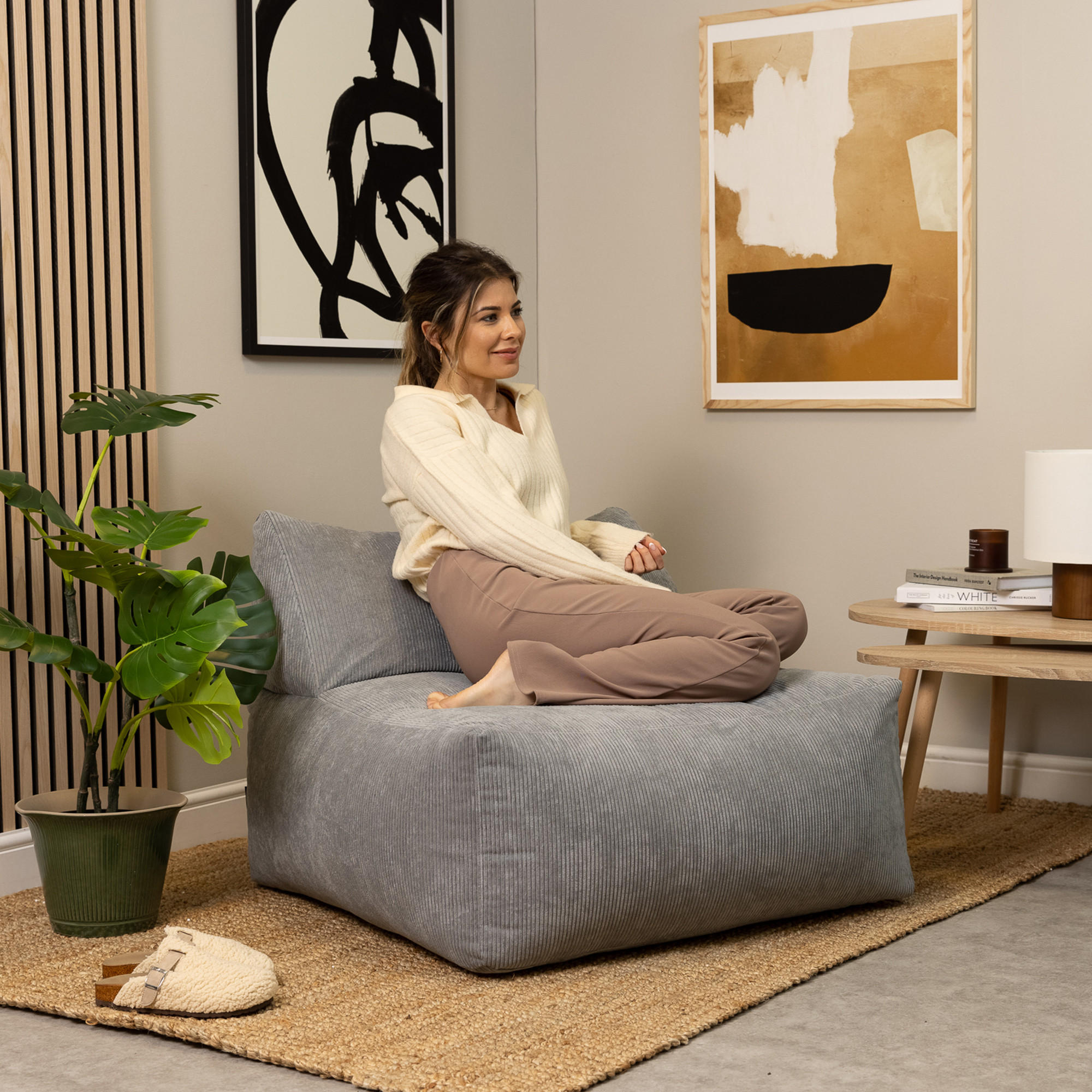SITZSACK Tetra Liegesessel - Anthrazit, Kunststoff (88/72/88cm) - icon