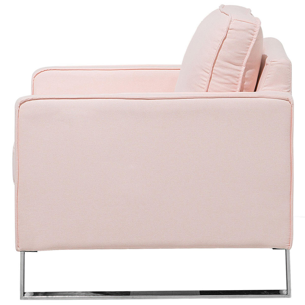 SESSEL Polsterbezug Rosa Vind - Pink, Textil/Metall (76/82/82cm) - Beliani