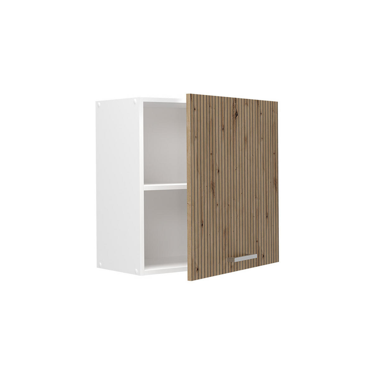 HÄNGESCHRANK R-Line, Artisan-Eiche, 60 cm mit 1 Tür - Weiß/Eiche Artisan, Holzwerkstoff (60/60/31cm) - Vicco