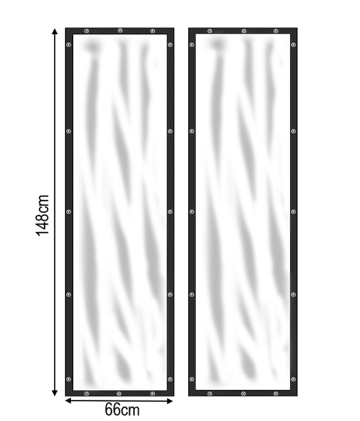 WETTERSCHUTZ Seitlich für Kaminholzregal 70/185 cm Transparent - Transparent, Kunststoff (70/185/1cm) - QUICK STAR