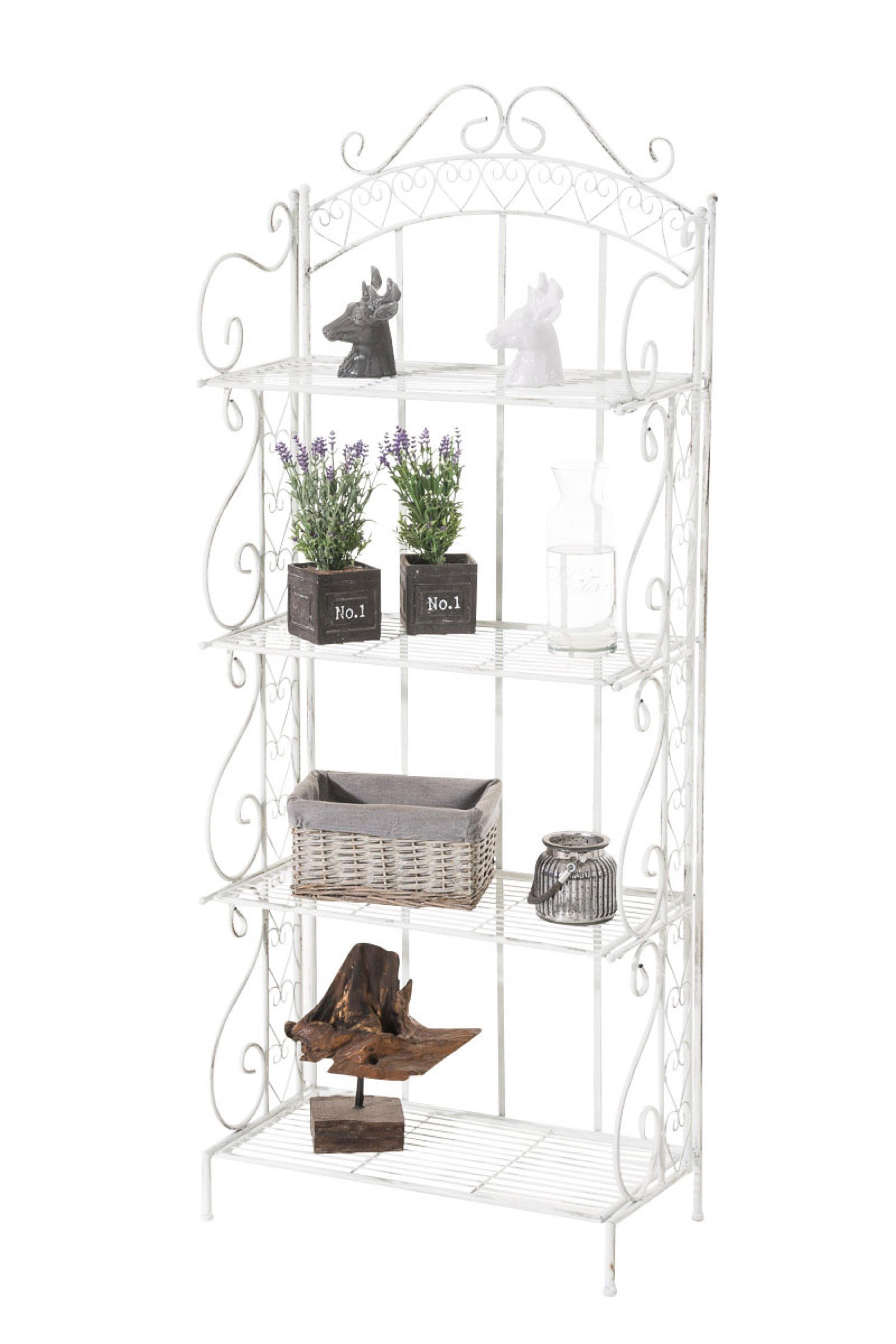 TPFGarden Standregal Weiß 61x153x33 cm