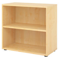 REGAL - 2 Ordnerhöhen 40/80/74,8 cm in Ahornfarben - Ahornfarben, Holzwerkstoff (80/74.8/40cm) - bümö