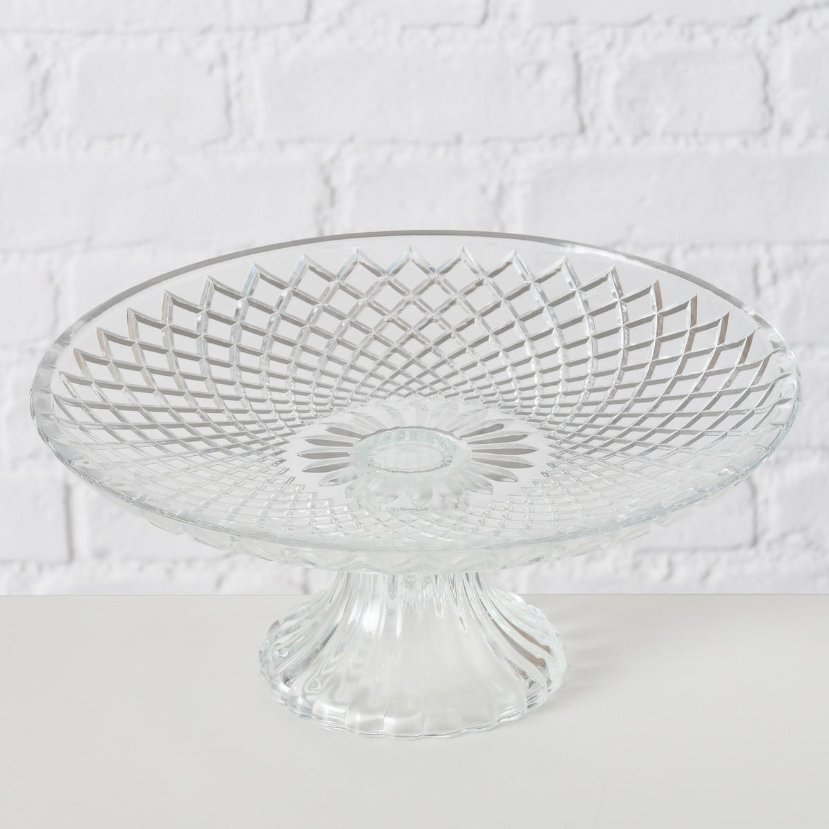 KUCHENPLATTE Ruka Transparent 25 ml 25/25/11 cm - Transparent, Glas (25/11cm) - Boltze Home