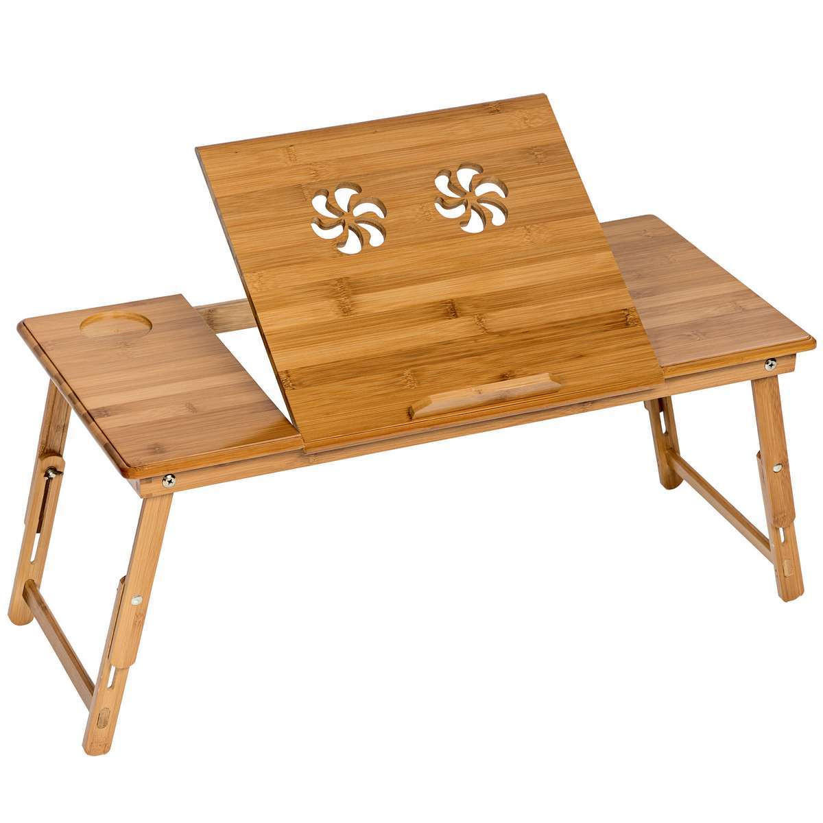 LAPTOPTISCH Janina,72 x 35 x 26 cm,braun - Braun, Holz (72/35/26cm) - tectake