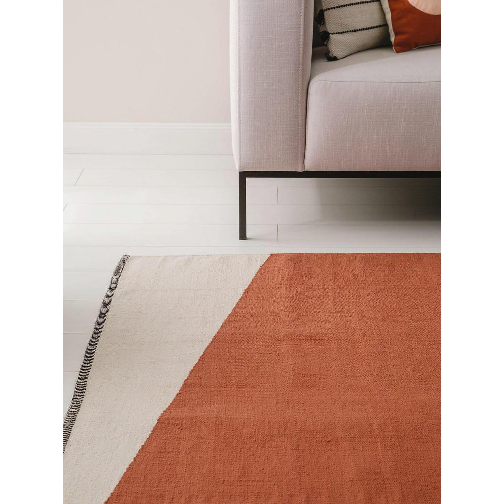 Thumbnail - benuta Pop Baumwollteppich, Terracotta, Textil, Abstrakt, Rechteckig, 80x120 cm, Gots, für Fußbodenheizung geeignet, Tep...