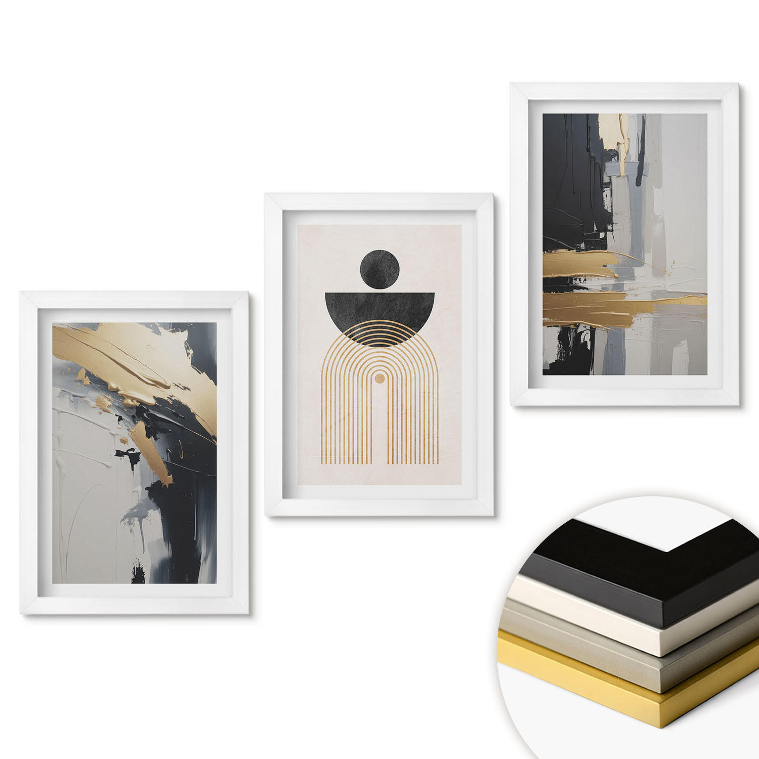 ArtPrintCave Wandbilder Weiß 20x30 cm