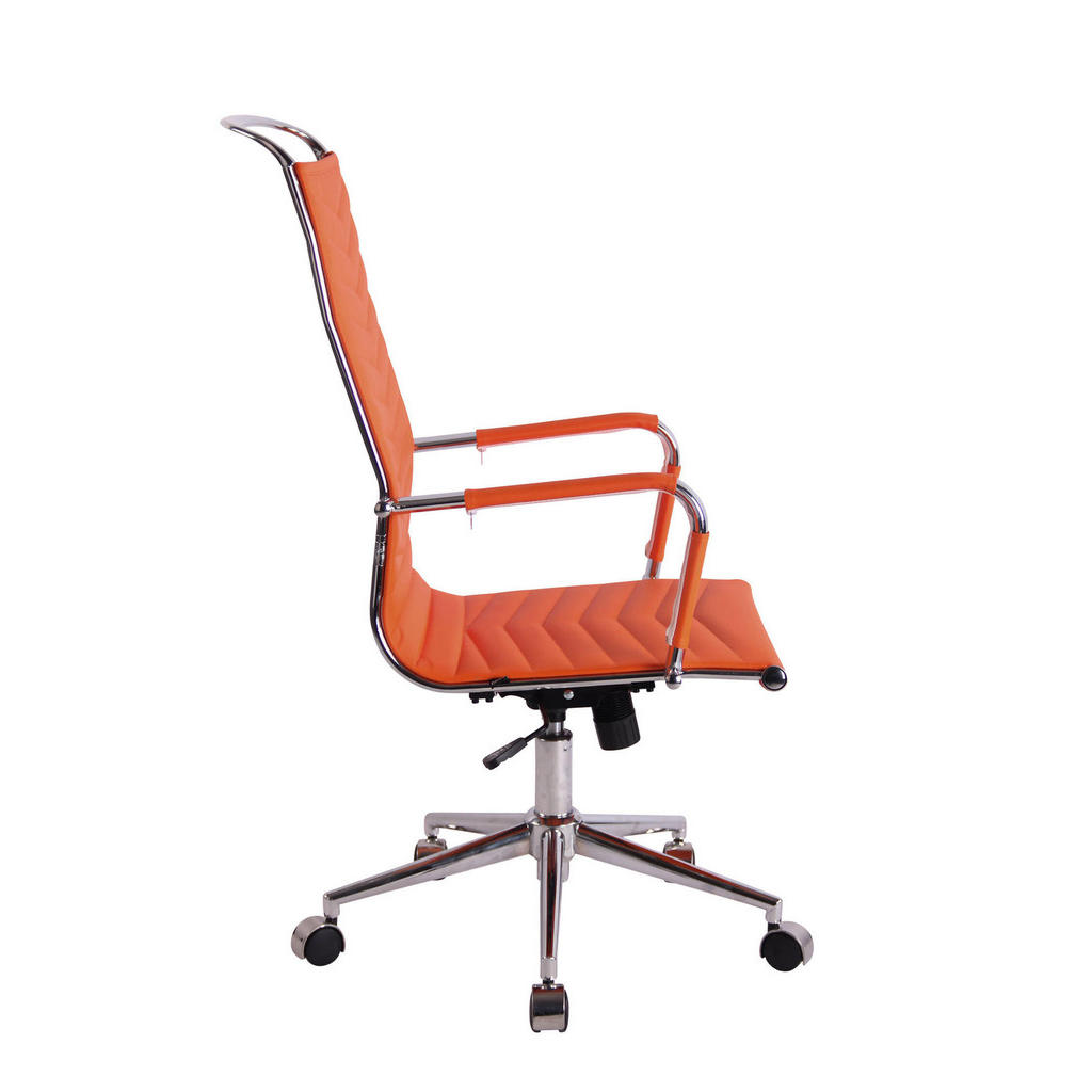 Thumbnail - TPFLiving Bürostuhl, Orange, Textil, 57x120x65 cm, Arbeitszimmer, Bürostühle, Drehstühle