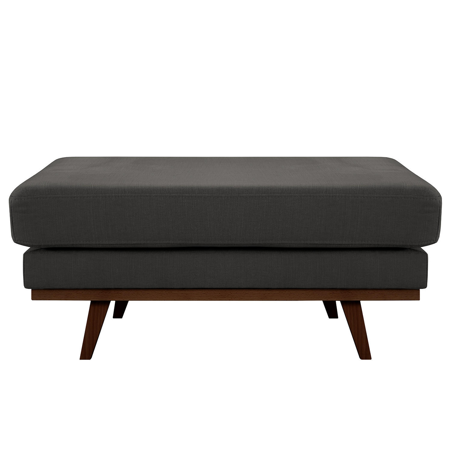 POLSTERHOCKER - Anthrazit/Buchefarben, Textil (85/43/60cm) - home24