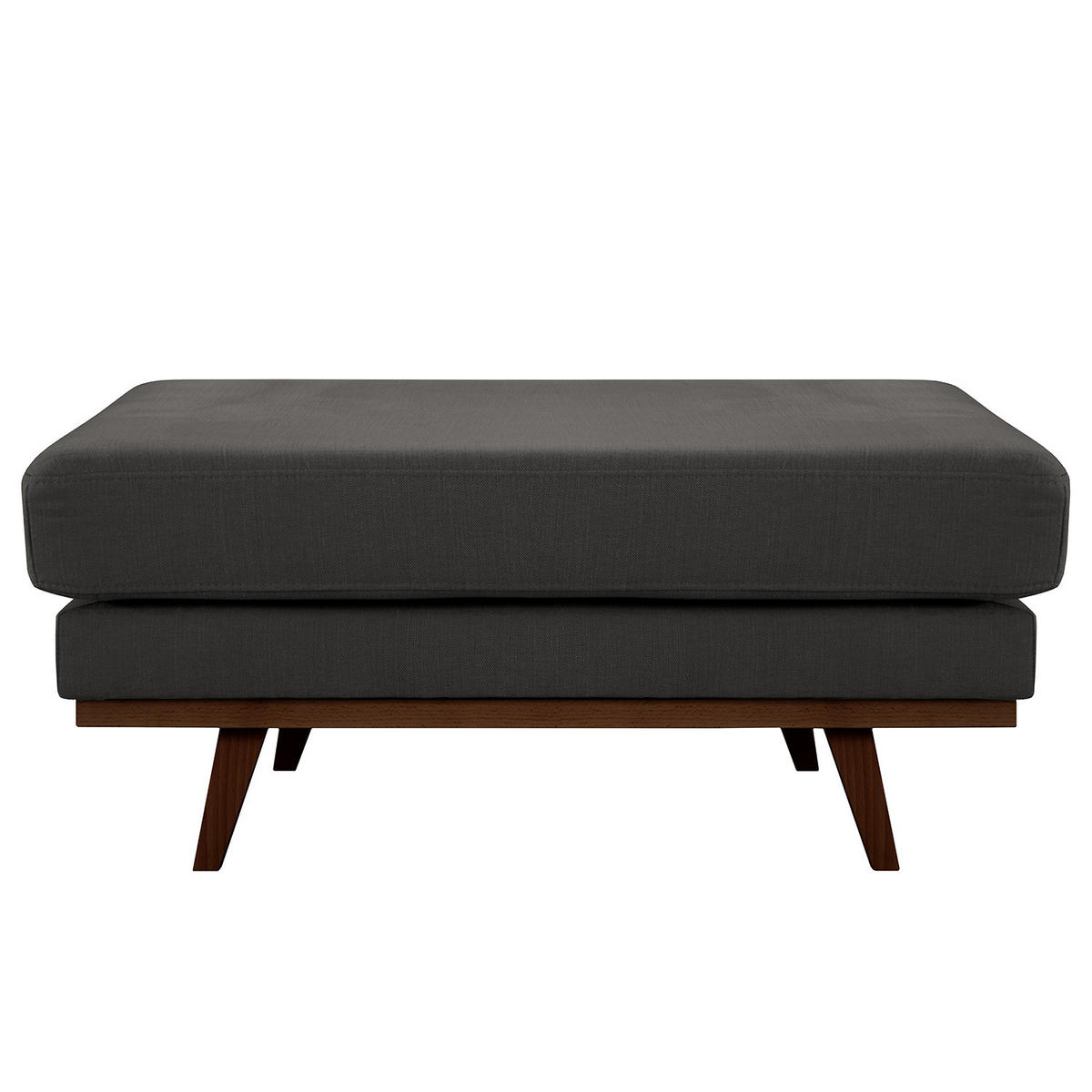 POLSTERHOCKER - Anthrazit/Buchefarben, Textil (85/43/60cm) - home24