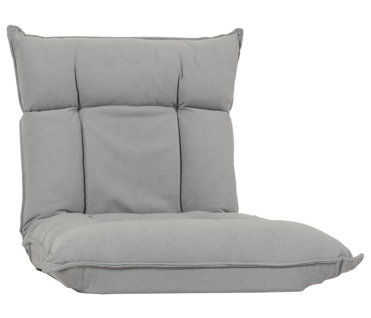 BODENSESSEL Hellgrau - Hellgrau, Textil (110/14/57cm) - MCW