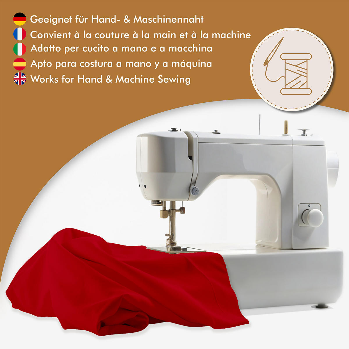 BAUMWOLLSTOFF Rot 160 cm breit, 145 g/m², uni rot, kräftige Canvas-Qualität für Polster, Deko & Projekte - Rot, Textil (160/100cm) - Dreamroots