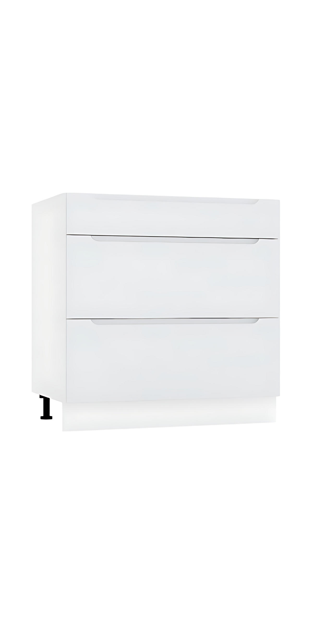 UNTERSCHRANK D80S3 - Zivora - 3 Schubladen für effiziente Organisation - Hellgrau, Holz (80/82/52.4cm) - ROYAL24_MARKT